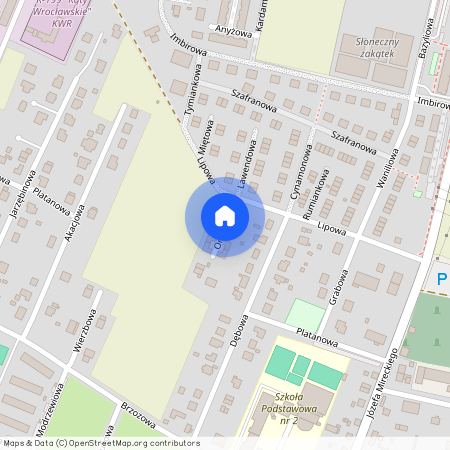 ul. Orzechowa, Kąty Wrocławskie, Kąty Wrocławskie, wrocławski, dolnośląskie