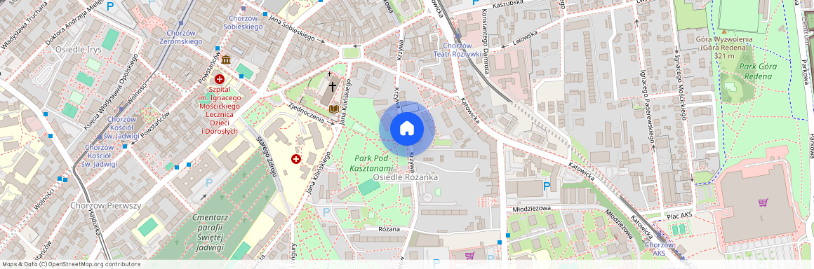 ul. Krzywa, Klimzowiec, Centrum, Chorzów, śląskie