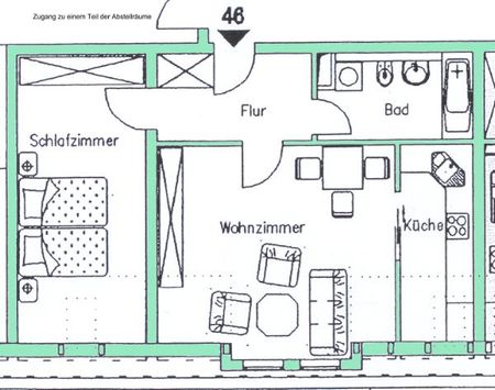 ** 2-Zimmer-Whg. in begehrter Wohnlage in ruhiger Nebenstraße ** - Photo 4