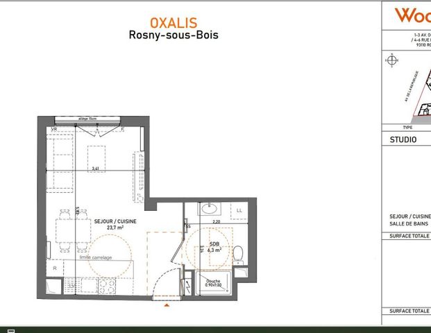 location Appartement T1 DE 30m² À ROSNY SOUS BOIS - Photo 1