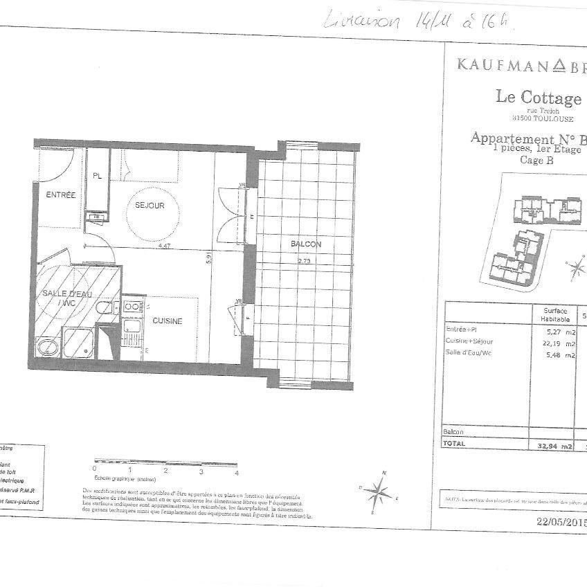 Location Appartement 1 pièce 32m² TOULOUSE 31500 - Photo 2