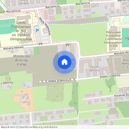 ul. Mariana Hemara, Brzeziny, Białołęka, Warszawa, mazowieckie