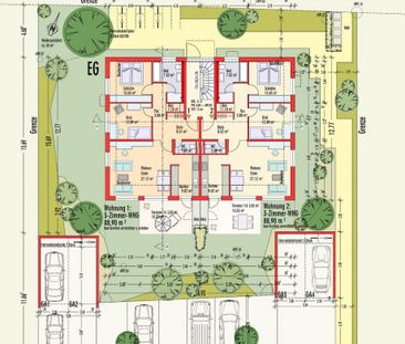 Neubau | Exkl. 3-Zi-Wohnung | Terrasse mit Garten | EBK | FBH | gefragte Lage - Foto 4