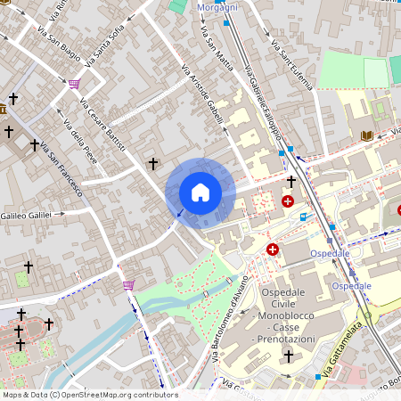 Via Ospedale Civile, Padova, Veneto 35121
