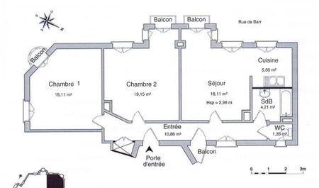 Location Appartement 3 pièces 77m² STRASBOURG 67000 - Photo 4