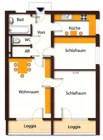 Hell wohnen in Hernals – 3 Zimmer Eckwohnung mit 2 Loggien & Top-Anbindung - Foto 5