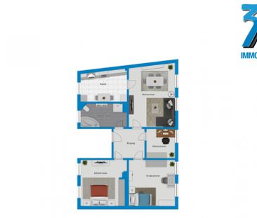 Stadtleben trifft Gartenidylle – 4-Raum-Wohnung in der nördlichen I... - Photo 2