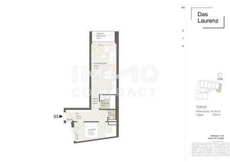 ERSTBEZUG Top Wohnung U3 2 Zimmer + Loggia - 1 bedroom apartment + loggia U3 - Foto 5