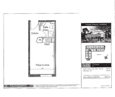 Location Appartement 1 pièce 18m² MARSEILLE 9ème - Photo 2