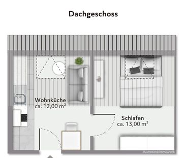 Studenten Willkommen: Dachgeschosswohnung in MS-Coerde - Photo 6