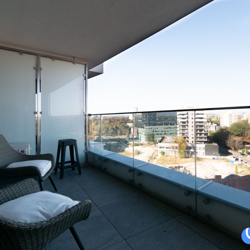 Wiślane Tarasy, Grzegórzki, kawalerka 28m2, balkon - Zdjęcie 1