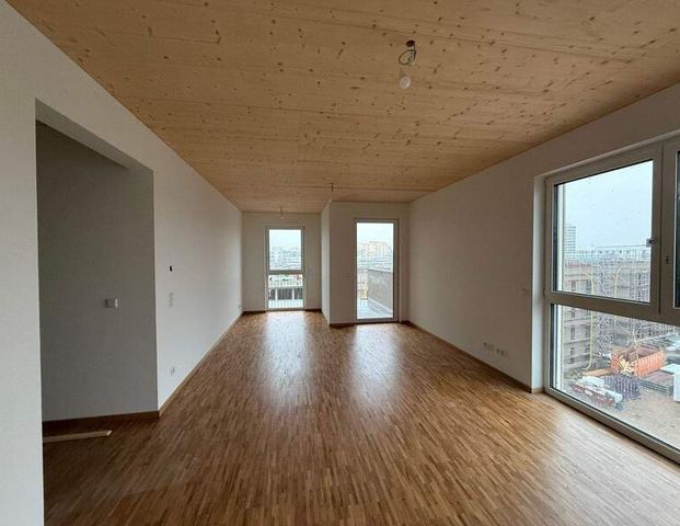 Neubauwohnung in autofreiem Quartier: 3-Zi., 81m², Balkon, Holzbauweise (Bezugsfertig April 2026) - Foto 1