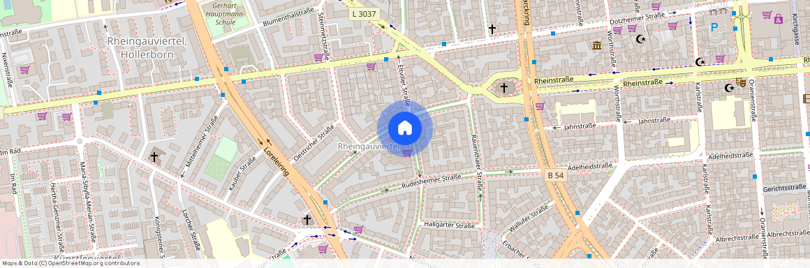 65197, Wiesbaden  Rheingauviertel