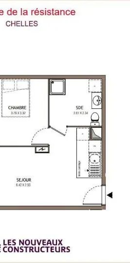 Appartement à louer 2 pièces 39.37m² - Photo 1