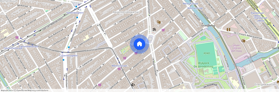 Koningsplein en omgeving, 2562 GS, Weimarstraat, Den Haag