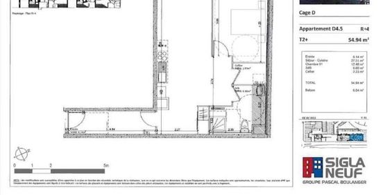 Location Appartement 2 pièces 54m² VALENCIENNES 59300 - Photo 3