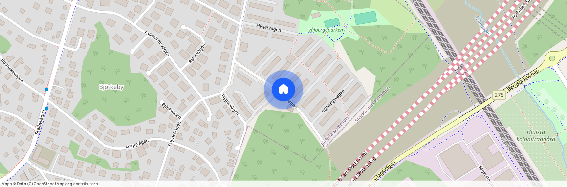 Vålbergavägen, Järfälla