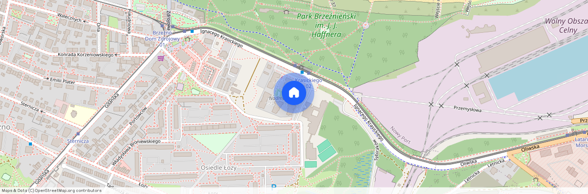 ul. Ignacego Krasickiego, Brzeźno, Gdańsk, pomorskie