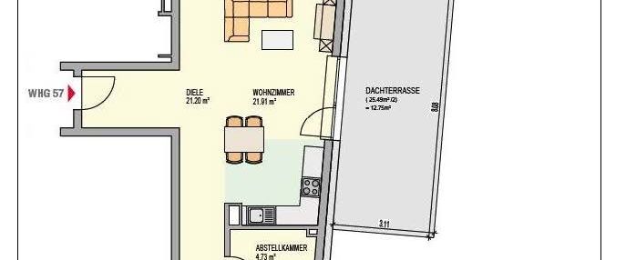 Erstbezug - Moderne und helle 3-Zimmerwohnung mit 3 Außenflächen - Photo 1