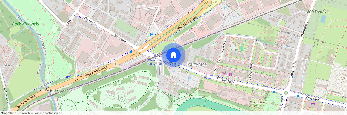 ul. Zwycięska, Partynice, Krzyki, Wrocław, dolnośląskie