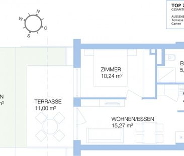 Liebenau – 35m² – 2 Zimmer – große Terrasse – Eigengarten – inkl. T... - Photo 6