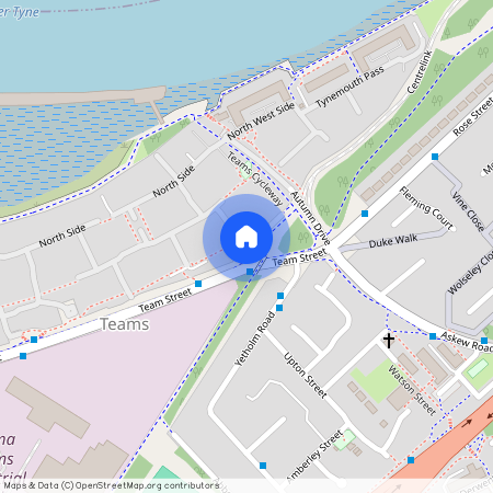 November Courtyard, Fall Pass, Gateshead, NE8