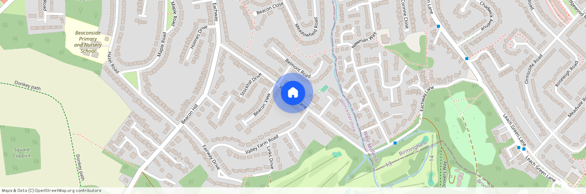 Rednal Hill Lane, Birmingham, B45