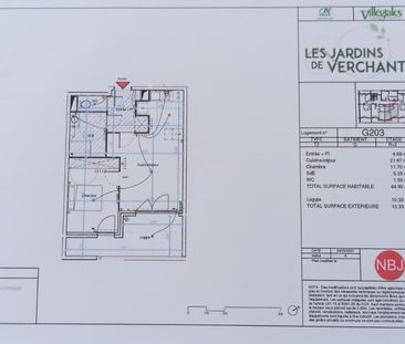 location Appartement T2 DE 44.9m² À CASTELNAU-LE-LEZ - Photo 1