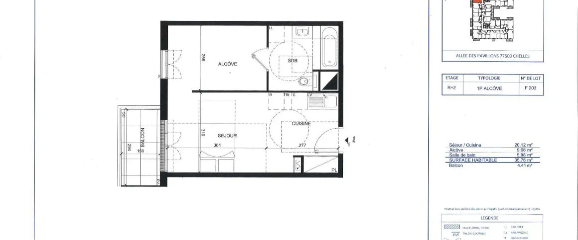 Appartement à louer 1 pièce 35.76m² - Photo 1