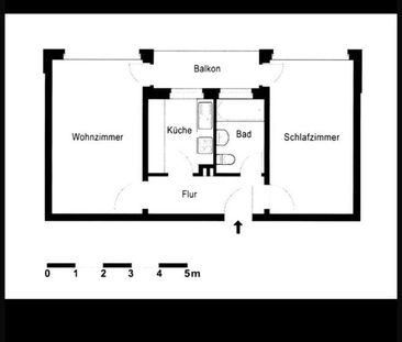 Zwischenmiete schöne gepflegte 2 Zimmer Wohnung zentral in Münste - Photo 1