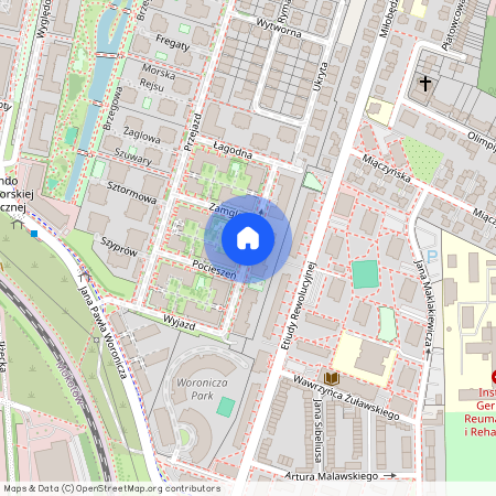 ul. Rajska, Wyględów, Mokotów, Warszawa, mazowieckie