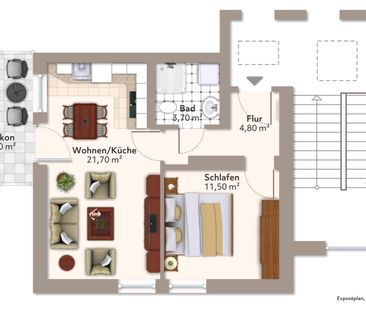 Sonnige 2-Raumwohnung sucht ab sofort Nachmieter ! - Photo 1
