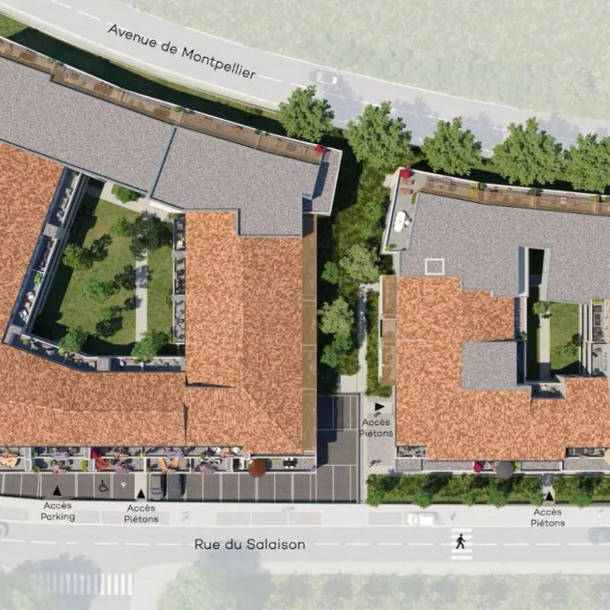 Appartement à louer 3 pièces 63.5m² - Photo 1