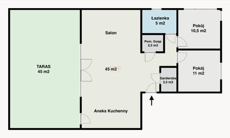 Mieszkanie z tarasem i miejscem postojowym - Zdjęcie 2