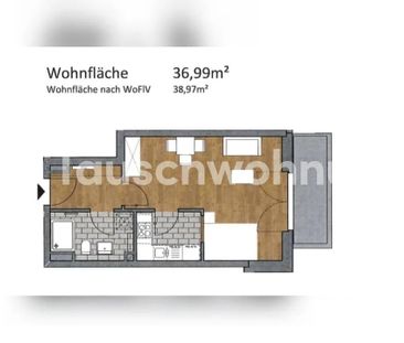 TAUSCHWOHNUNG Schöne Neubau 1-Zimmer Wohnung Hammerbrook - Foto 1