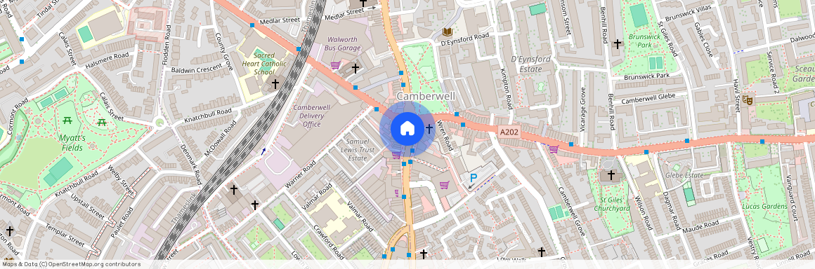 Camberwell Church Street, Denmark Hill, Peckham, London, SE5 8QU