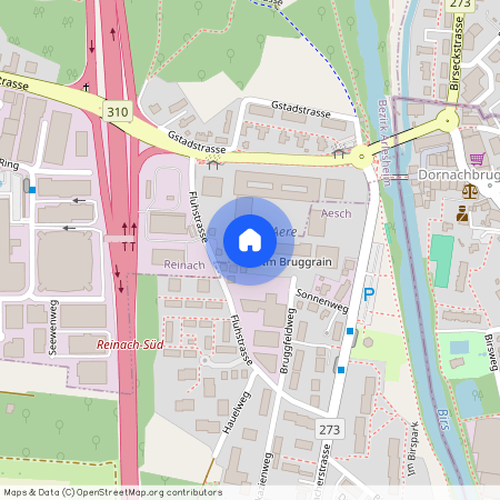 Im Bruggrain 4b, 4147 Aesch, Lageplan