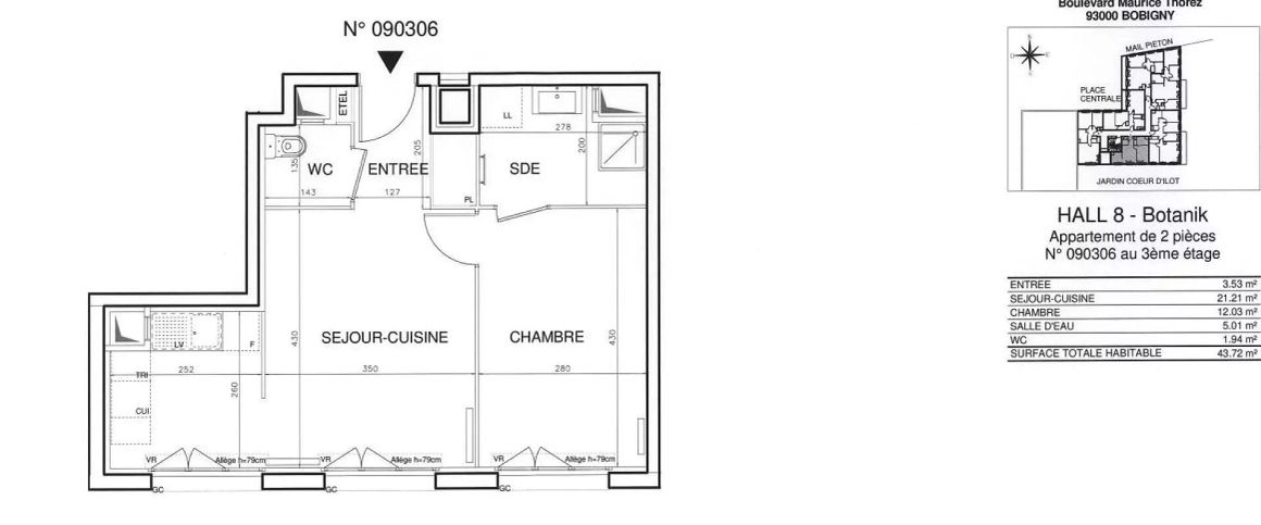 location Appartement T2 DE 44.2m² À BOBIGNY - Photo 1