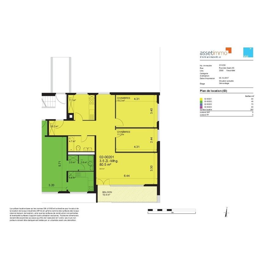 Appartement de 3.5 pièces avec vue sur le lac de Neuchâtel - Photo 1
