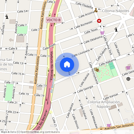 Indiana, Colonia Napoles, C.P. 03810, Df / Cdmx