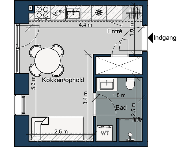 Østre Havnepark 15, 5. mf. - Foto 1