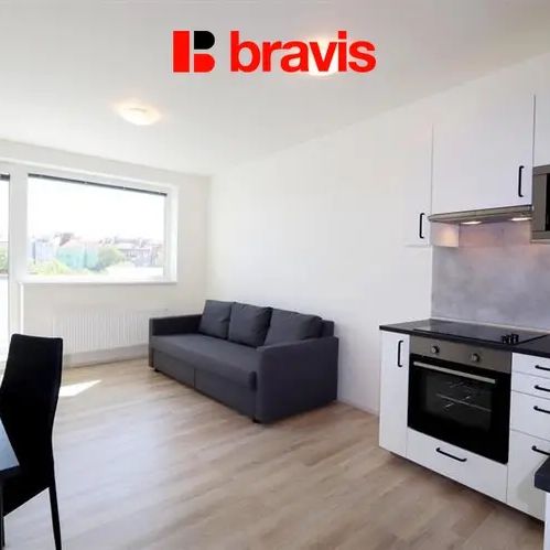 Pronájem bytu 1+kk, ulice Rumiště, Brno - Trnitá, zařízený, balkón - Fotografie 1