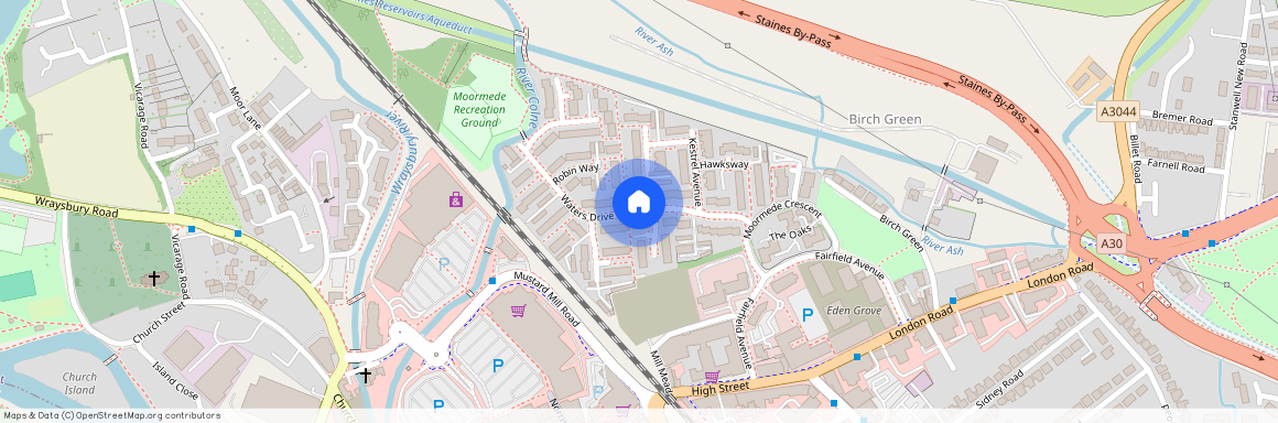Waters Drive, Staines upon Thames, Surrey, TW18