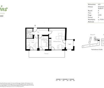 Clever geschnittene 3-Zimmer-Wohnung mit Dachterrasse und Loggia! - Foto 6