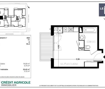 location Appartement T1 DE 23.43m² À TOULOUSE - Photo 1