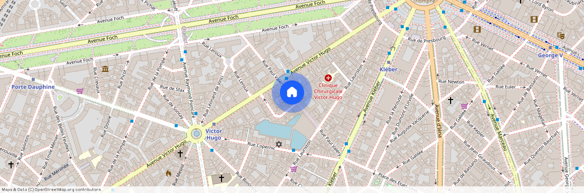 Avenue Foch entre Rue Paul Valéry et Rue de Presbourg 75116 Paris (16e arrondissement)