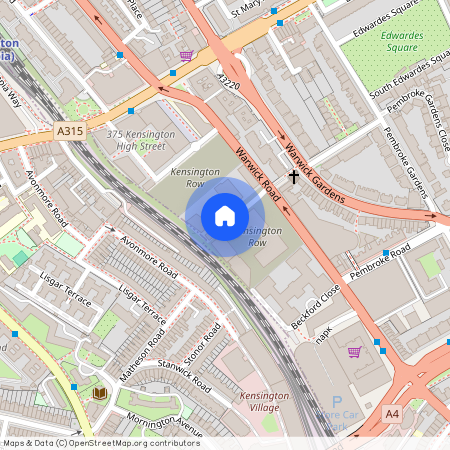 Royal Warwick Square, Warwick Lane, Kensington, London, W14