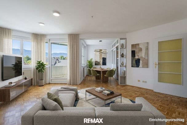 3-Zimmer-Mietwohnung mit 2 Balkonen und herrlichem Bergblick in Villach - Foto 1