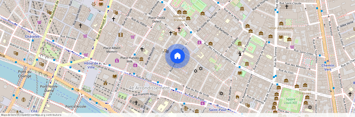 rue Vieille du Temple, entre rue de Rivoli et rue Sainte Croix de la Bretonnerie 75004 Paris (4e arrondissement)