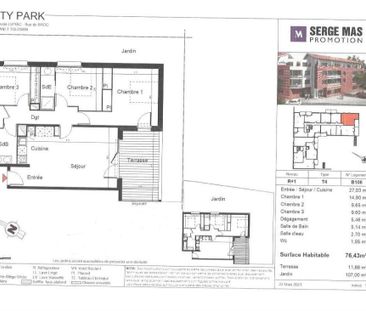 Location Appartement 4 pièces 76m² CASTANET TOLOSAN 31320 - Photo 6